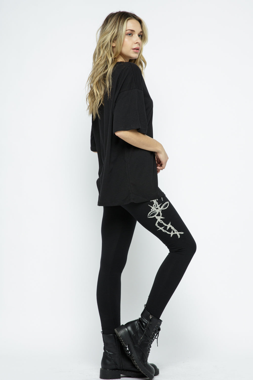 Women's Leggings with Rose design